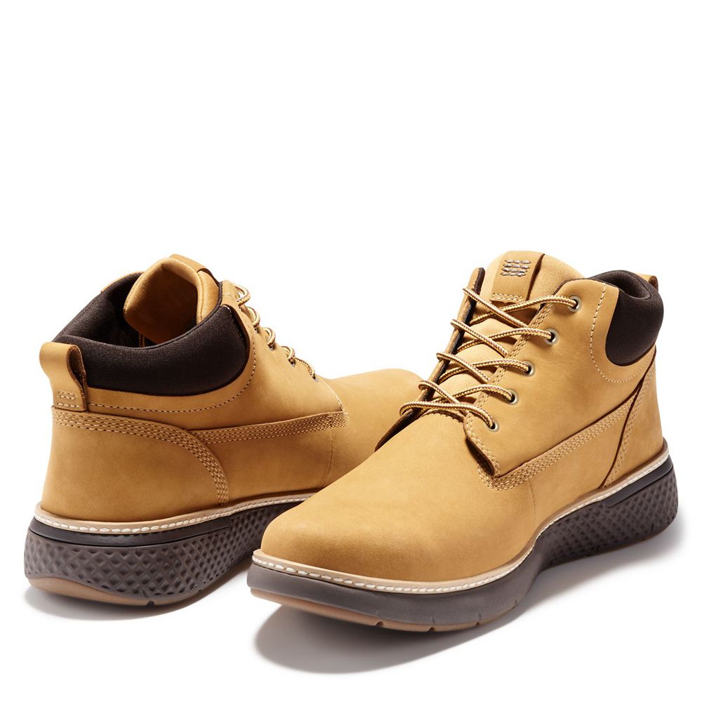 Timberland Chukka Μποτακια Ανδρικα Καφε - Cross Mark Waterproof - Greece 8375604-PL